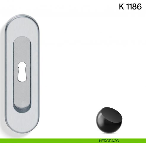 Maniglia per Porta Scorrevole K 1186 Valli collezione Lab con Foro Chiave