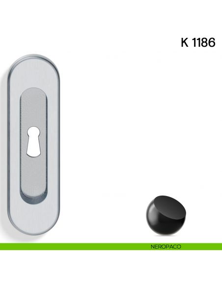 Maniglia per Porta Scorrevole K 1186 Valli collezione Lab con Foro Chiave