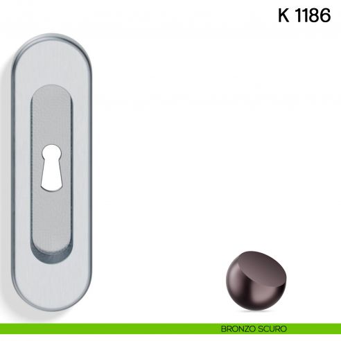 Maniglia per Porta Scorrevole K 1186 Valli collezione Lab con Foro Chiave