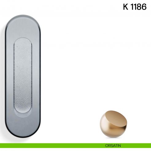 Maniglia per porta scorrevole K 1186 SFC Valli collezione Lab senza foro chiave orsatin