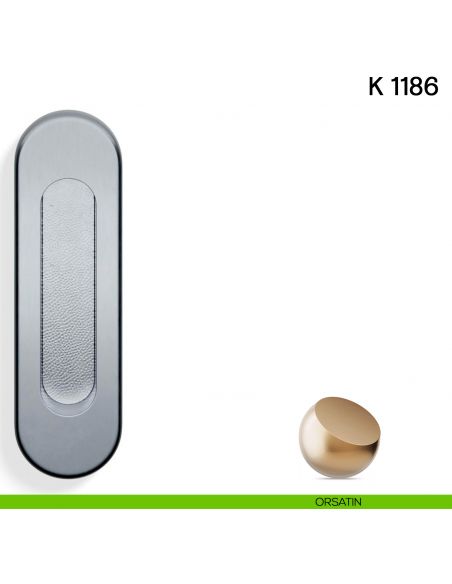 Maniglia per porta scorrevole K 1186 SFC Valli collezione Lab senza foro chiave orsatin