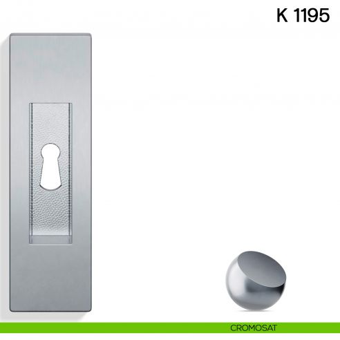 Maniglia per porta scorrevole K 1195 Valli collezione Lab con foro chiave cromosat