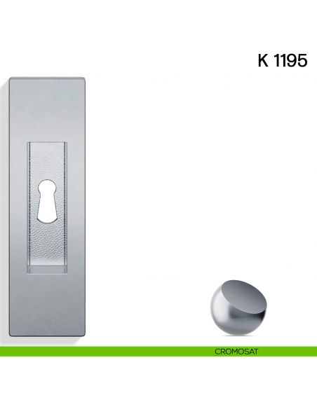 Maniglia per porta scorrevole K 1195 Valli collezione Lab con foro chiave cromosat