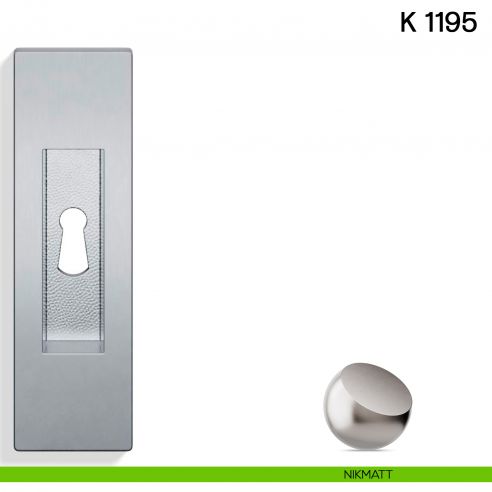 Maniglia per porta scorrevole K 1195 Valli collezione Lab con foro chiave nikmatt