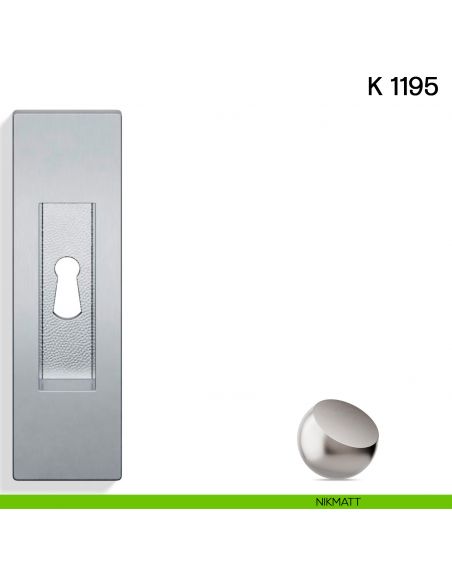 Maniglia per porta scorrevole K 1195 Valli collezione Lab con foro chiave nikmatt