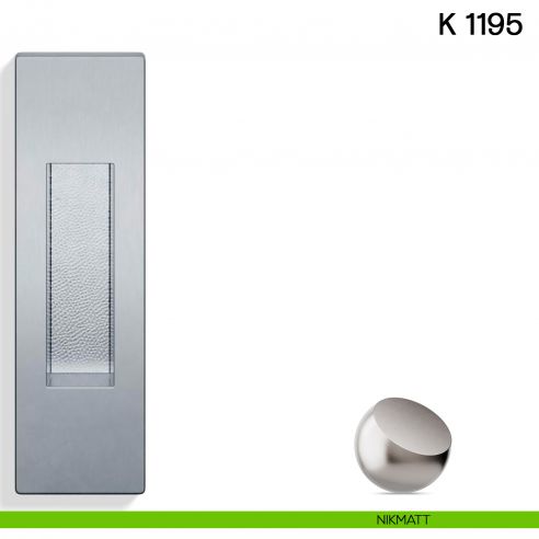 Maniglia per porta scorrevole K 1195 SFC Valli collezione Lab senza foro chiave nikmatt