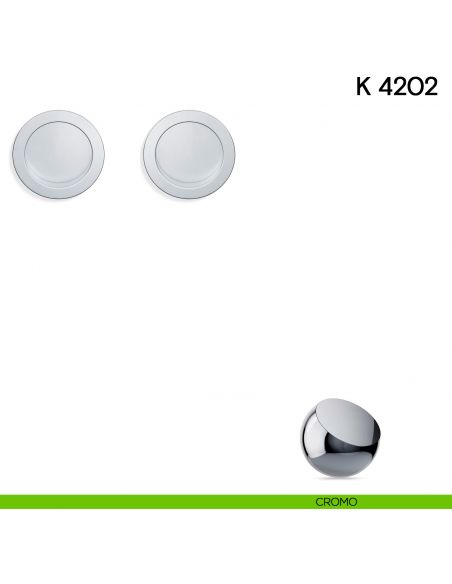 Maniglia per porta scorrevole K 4202 Valli collezione Lab senza serratura cromo