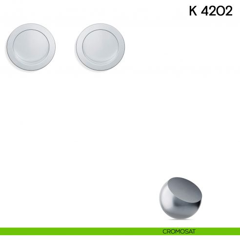 Maniglia per porta scorrevole K 4202 Valli collezione Lab senza serratura cromosat