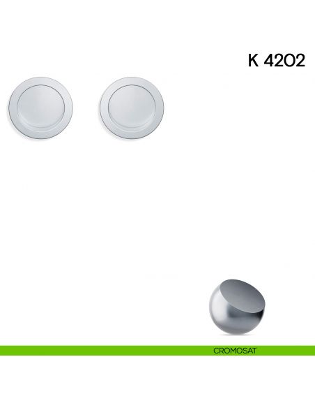 Maniglia per porta scorrevole K 4202 Valli collezione Lab senza serratura cromosat