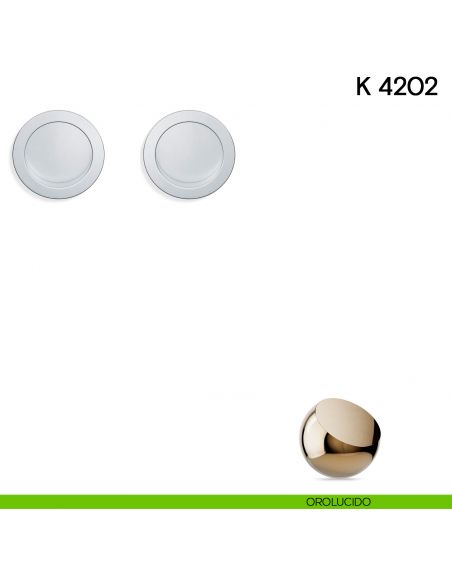 Maniglia per porta scorrevole K 4202 Valli collezione Lab senza serratura orolucido