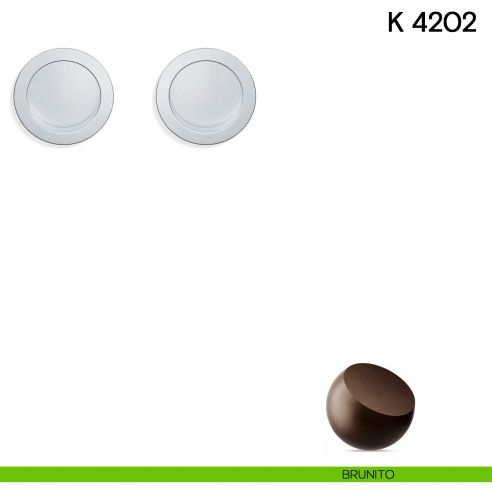 Maniglia per porta scorrevole K 4202 Valli collezione Lab senza serratura brunito