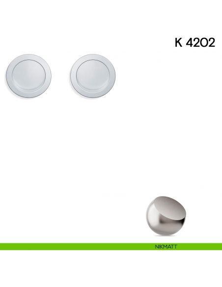 Maniglia per porta scorrevole K 4202 Valli collezione Lab senza serratura nikmatt