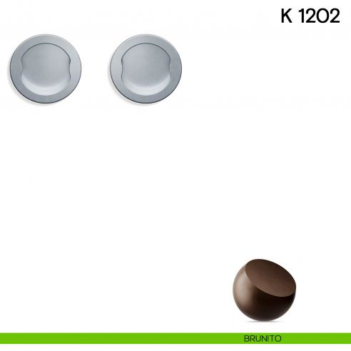 Maniglia per porta scorrevole K 1202 Valli collezione Lab senza serratura brunito