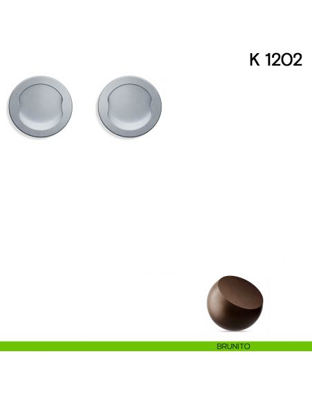 Maniglia per porta scorrevole K 1202 Valli collezione Lab senza serratura brunito