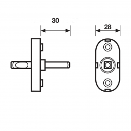 Movimento 4 scatti per maniglia finestra X 0601 Valli 2