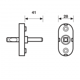 Movimento 8 scatti per maniglia finestra X 0608 Valli