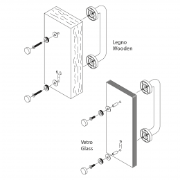 Kit fissaggio maniglioni Valli X 0525