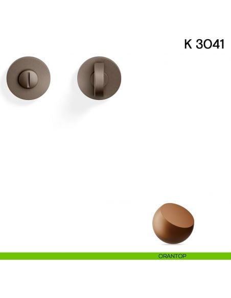 Nottolino per porta K 3041 RB Valli collezione Fusital con rosetta fine orantop