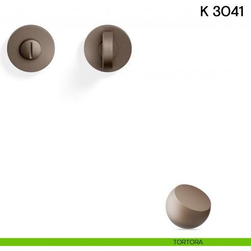 Nottolino per porta K 3041 RB Valli collezione Fusital con rosetta fine tortora