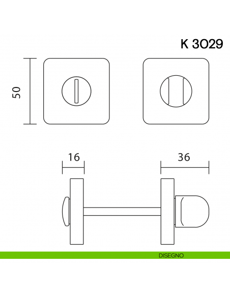Nottolino per porta K 3029 Valli collezione Lab disegno