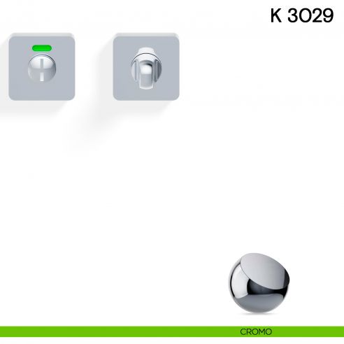 Nottolino per porta K 3029 RS Valli collezione Lab libero/occupato cromo