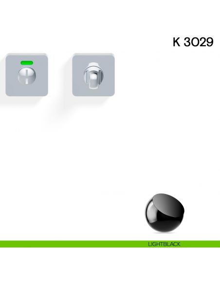 Nottolino per porta K 3029 RS Valli collezione Lab libero/occupato light black