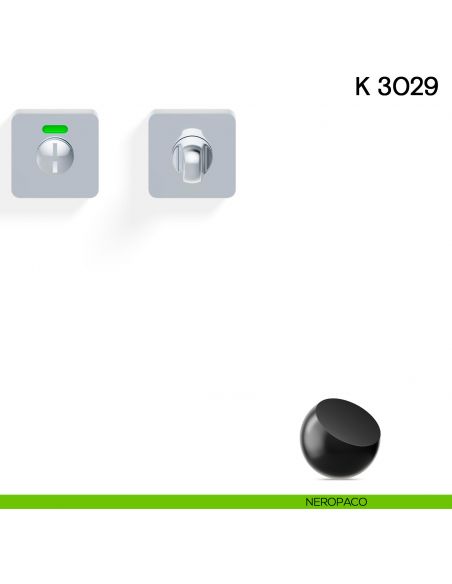 Nottolino per porta K 3029 RS Valli collezione Lab libero/occupato neropaco