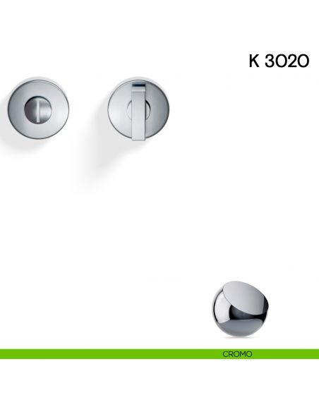 Nottolino per porta K 3020 RT Valli collezione Fusital cromo