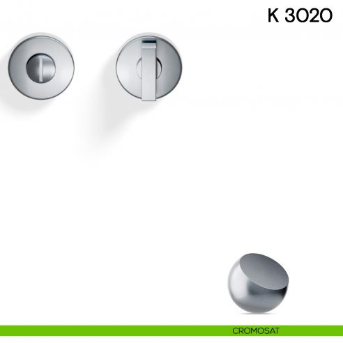 Nottolino per porta K 3020 RT Valli collezione Fusital cromosat