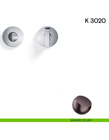 Nottolino per porta K 3020 RB T Valli collezione Lab bronzo scuro