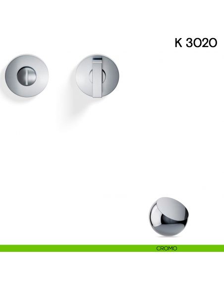 Nottolino per porta K 3020 RB T Valli collezione Lab cromo