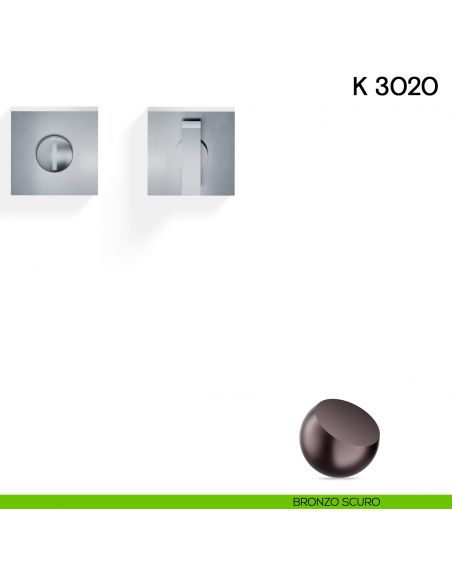 Nottolino per porta K 3020 Valli collezione Lab bronzo scuro