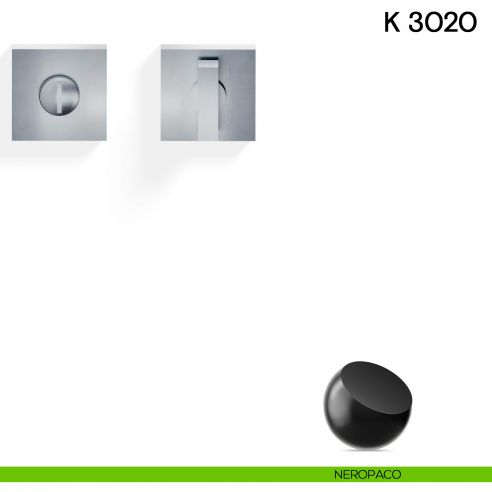 Nottolino per porta K 3020 Valli collezione Lab neropaco