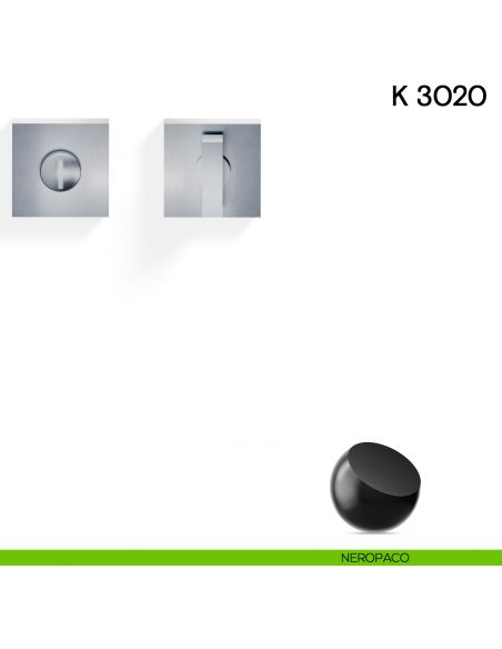 Nottolino per porta K 3020 Valli collezione Lab neropaco