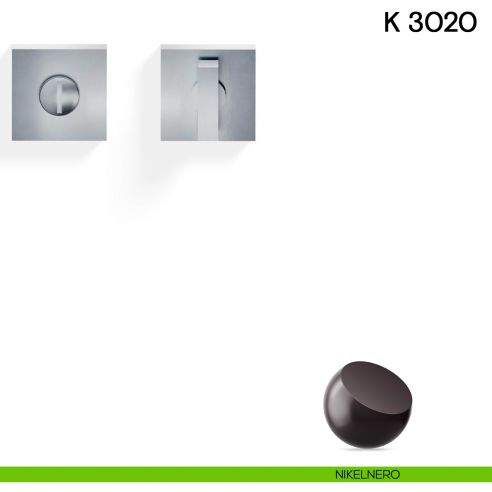 Nottolino per porta K 3020 Valli collezione Lab nikelnero