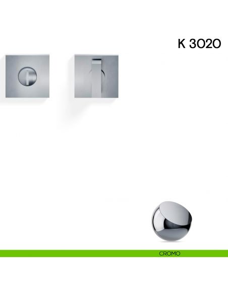 Nottolino per porta K 3020 RB Valli collezione Lab con rosetta fine cromo