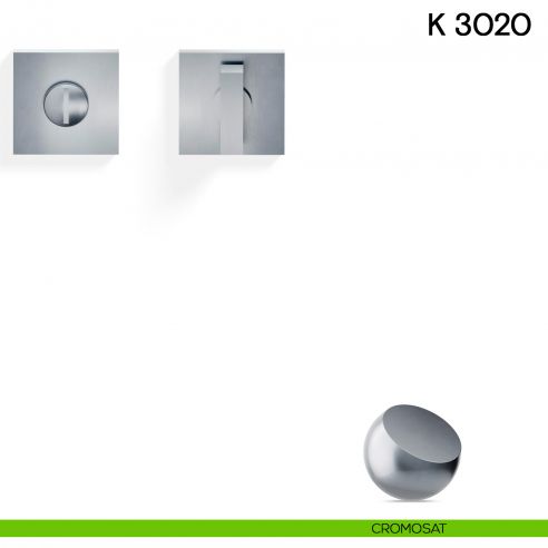 Nottolino per porta K 3020 RB Valli collezione Lab con rosetta fine cromosat
