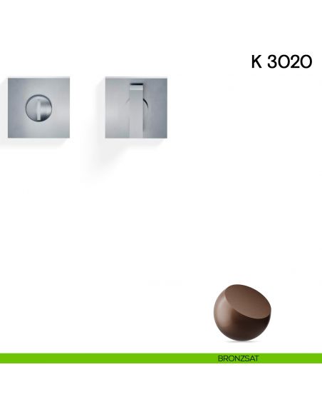 Nottolino per porta K 3020 RB Valli collezione Lab con rosetta fine bronzsat