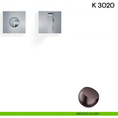 Nottolino per porta K 3020 RB Valli collezione Lab con rosetta fine bronzo scuro