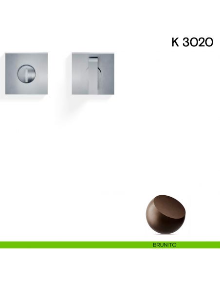 Nottolino per porta K 3020 RB Valli collezione Lab con rosetta fine brunito