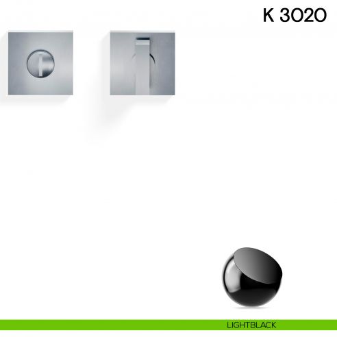 Nottolino per porta K 3020 RB Valli collezione Lab con rosetta fine light black