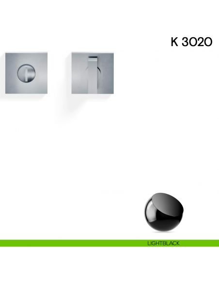 Nottolino per porta K 3020 RB Valli collezione Lab con rosetta fine light black