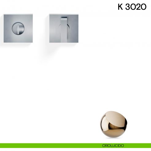 Nottolino per porta K 3020 RB Valli collezione Lab con rosetta fine orolucido