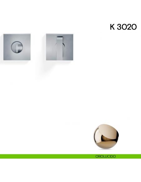 Nottolino per porta K 3020 RB Valli collezione Lab con rosetta fine orolucido