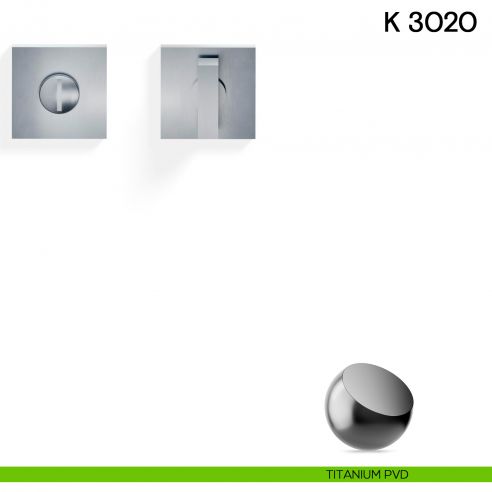 Nottolino per porta K 3020 RB Valli collezione Lab con rosetta fine titanium pvd