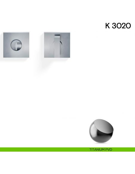 Nottolino per porta K 3020 RB Valli collezione Lab con rosetta fine titanium pvd