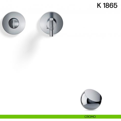 Nottolino per porta K 1865 RB Valli collezione Lab con rosetta fine cromo