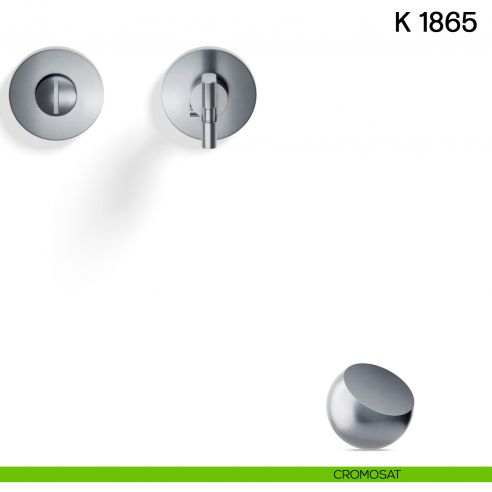 Nottolino per porta K 1865 RB Valli collezione Lab con rosetta fine cromosat