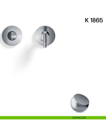 Nottolino per porta K 1865 RB Valli collezione Lab con rosetta fine cromosat