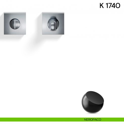 Nottolino per porta K 1740 R Valli collezione Lab neropaco